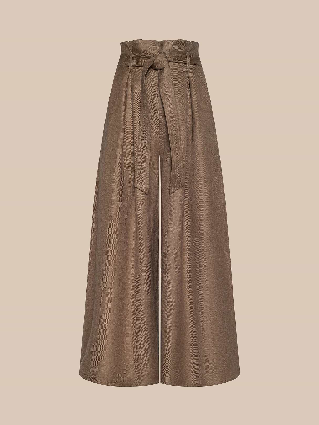 パンツ everyone belted easy pants BEIGE L everyone belted easy