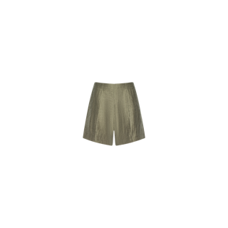 The Hadleigh Linen-Blend Short in a greenish-beige hue is displayed against a plain white background.