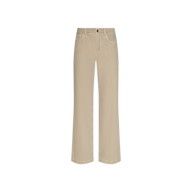 Beige Joanne Low-Rise Wide-Leg Jean in stretch denim.