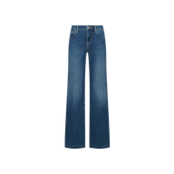 Joanne Low-Rise Wide-Leg Jean in an indigo wash.