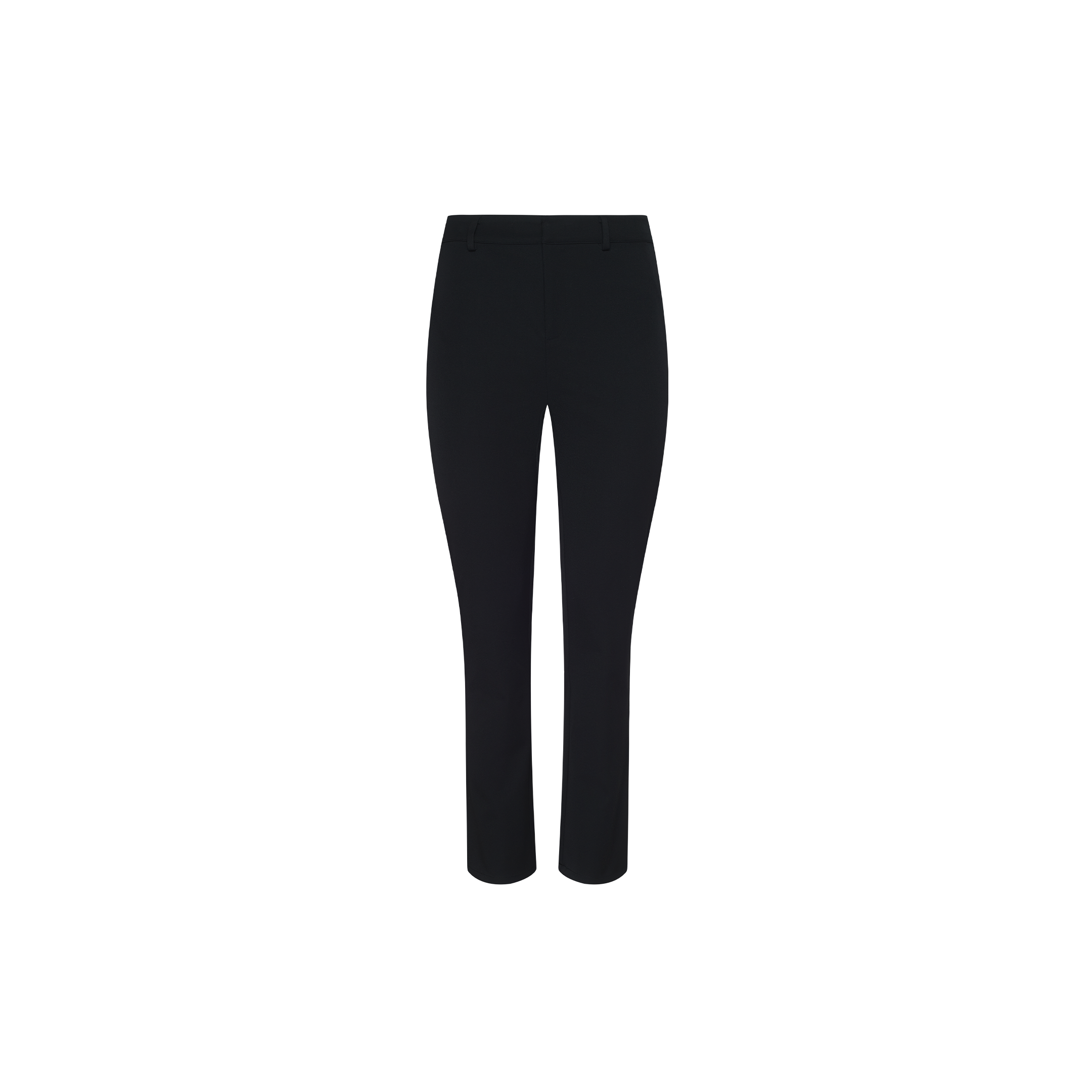 The Ketra Bootcut Trouser is displayed against a plain white background, shown front-facing with belt loops, a smooth waistband, and slant pockets. Crafted from midweight suiting fabric, these bootcut pants offer a polished look.