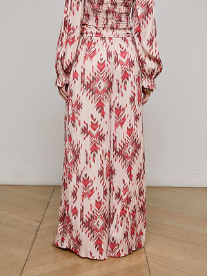 Lyra Satin Wide-Leg Pant preorder L'AGENCE