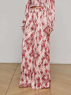 Lyra Satin Wide-Leg Pant preorder L'AGENCE