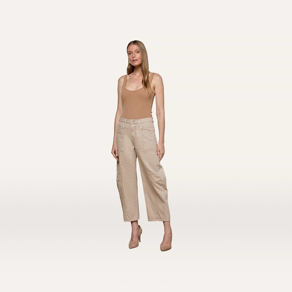 Cody Cropped Barrel Leg Jean