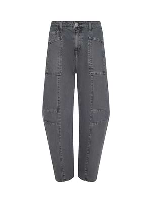 L'AGENCE Women's Cody Rodeo Barrel-Leg Jeans - Medium Grey - Size 24 L'AGENCE Women's Cody Rodeo Barrel-Leg Jeans - Medium Grey - Size 24