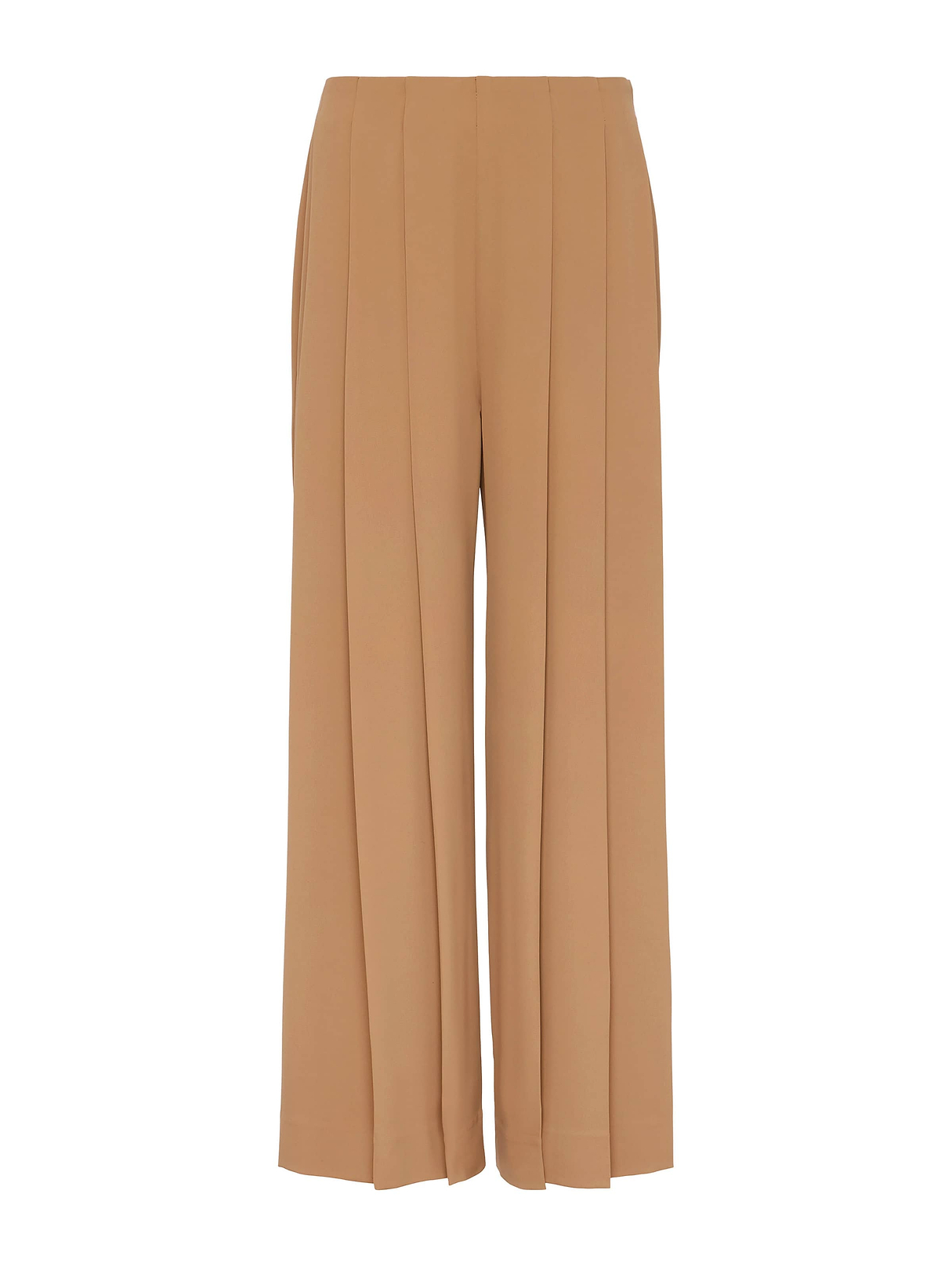 Novalynn Cropped Pleated Pant in Cinnamon Swirl | L'AGENCE