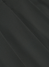 Close-up of dark gray fabric with diagonal, slightly raised lines creating a subtle striped pattern across the surface, reminiscent of the refined texture found in our Novalynn Cropped Pleated Pant.