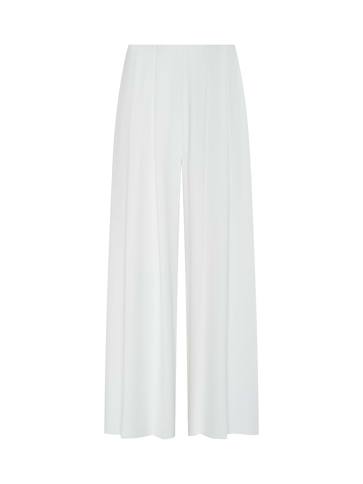 Novalynn Cropped Pleated Pant in White | L'AGENCE