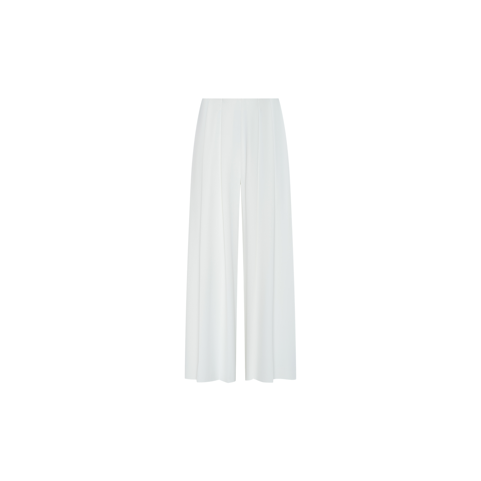 The Novalynn Cropped Pleated Pant features a wide-leg, high-rise silhouette with a loose fit, shown against a plain white background.