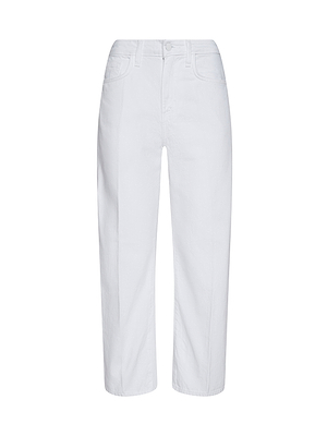 White pants on a white background