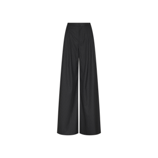 The Chelsy Wide-Leg Pant, featuring a high waist and pinstripe pattern, is displayed from the front against a plain white background.