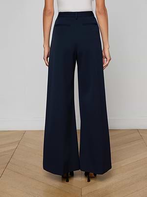 L'AGENCE Chelsy Wide-Leg Pants In Midnight L'AGENCE Chelsy Wide-Leg Pants In Midnight