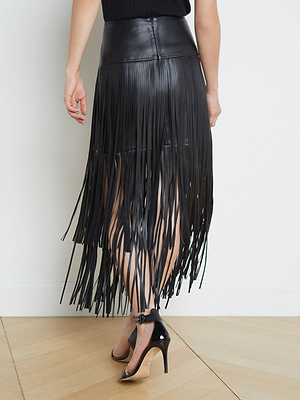 Karolina Fringe Skirt skirt L'AGENCE   