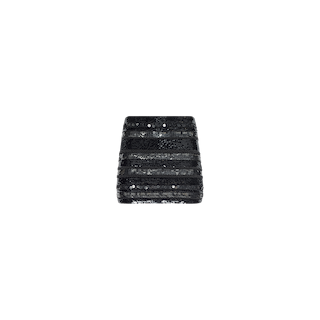 The Dion Sequin Mini Skirt is a short, black mini skirt featuring horizontal sequin stripes and sheer fabric panels, shown against a plain white background.