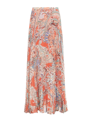 Torin Pleated Maxi Skirt skirt L'AGENCE