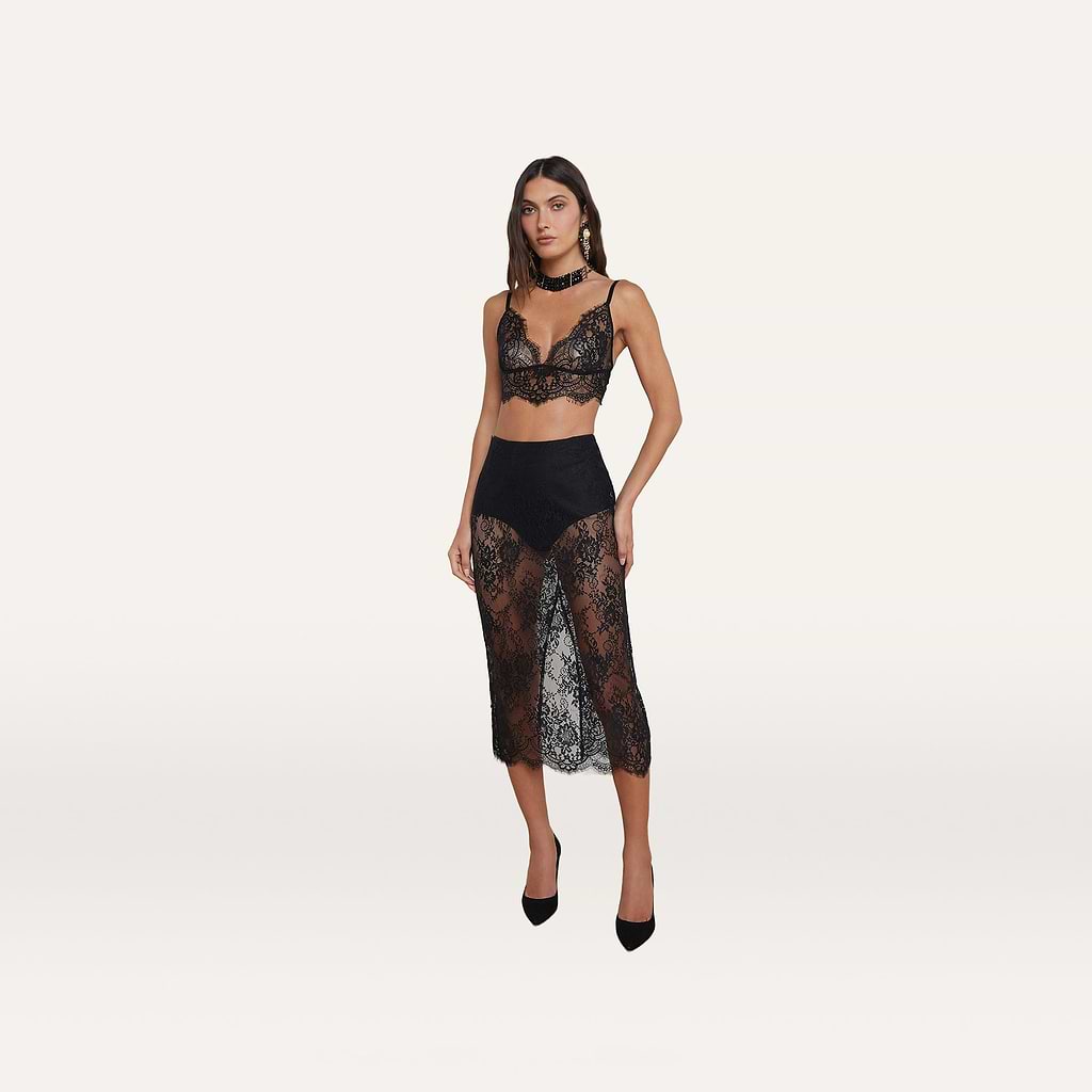 Makena Lace Pencil Skirt