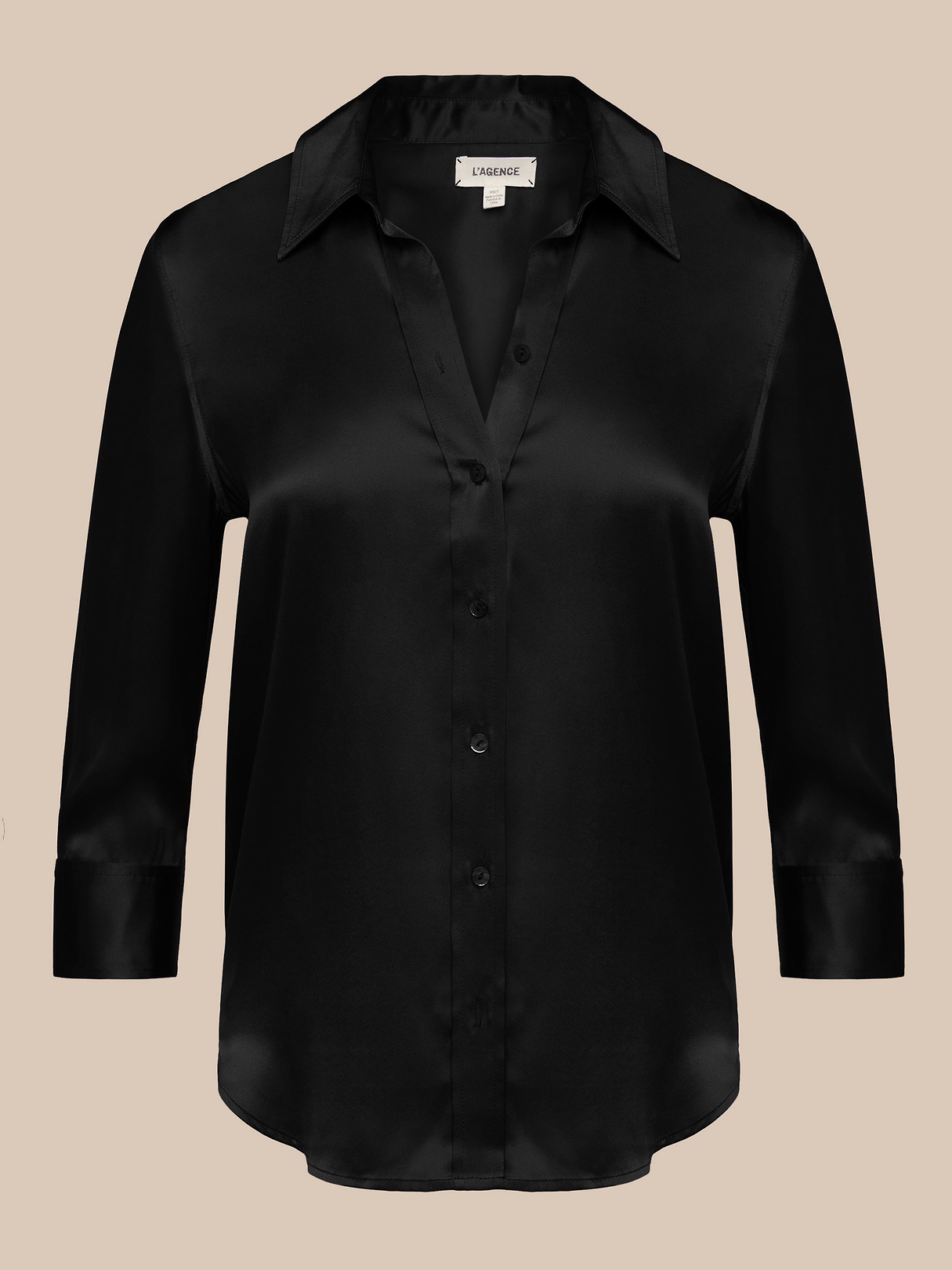 Dani Silk Blouse in Black | L'AGENCE