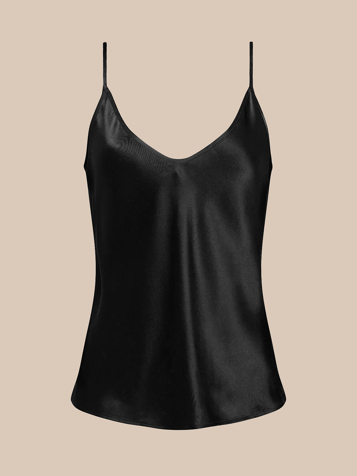 Lexi Silk Camisole in Black | L'AGENCE