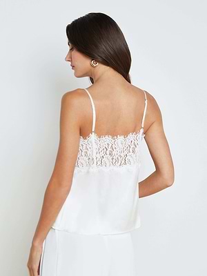 La camisole à dentelle transparante de Frank Lyman – STUDIO La camisole à dentelle transparante de Frank Lyman – STUDIO