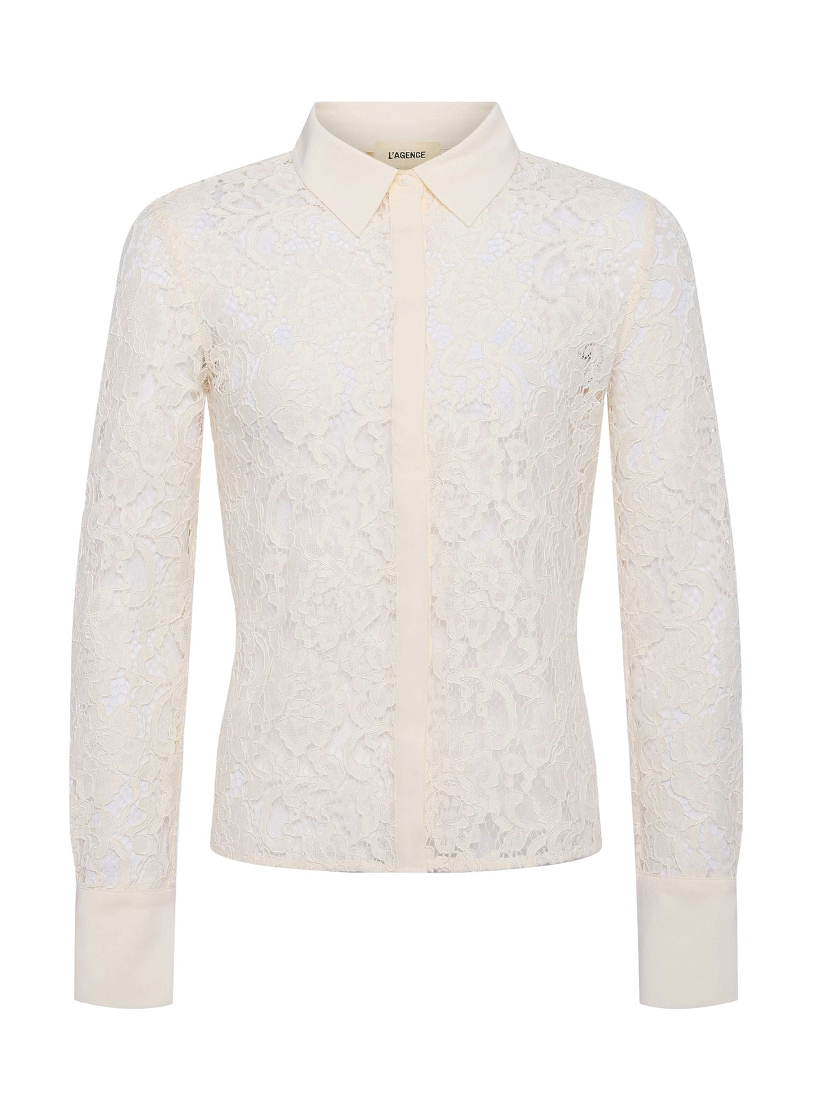 Maia Lace Blouse in Vintage White | L'AGENCE