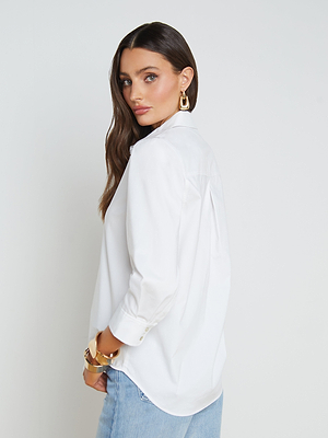 Daniella Cotton-Blend Blouse blouse L'AGENCE Sale
