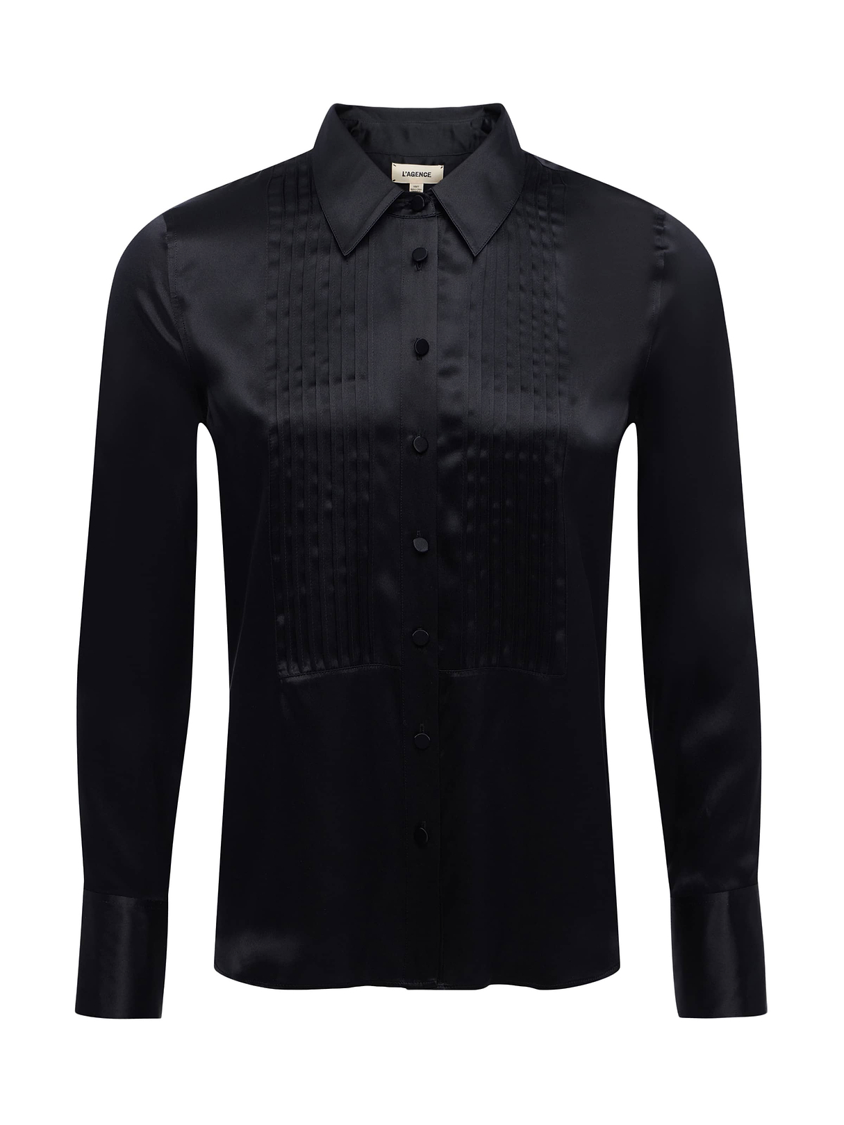 Divya Silk Shirt in Black | L'AGENCE