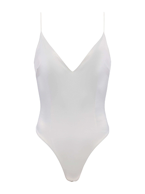 Dara Stretch Satin Bodysuit bodysuit L'AGENCE