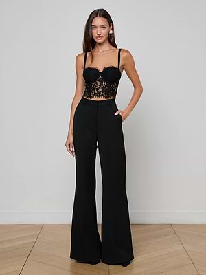 Raquel Lace Bustier in Black | L'AGENCE Raquel Lace Bustier in Black | L'AGENCE
