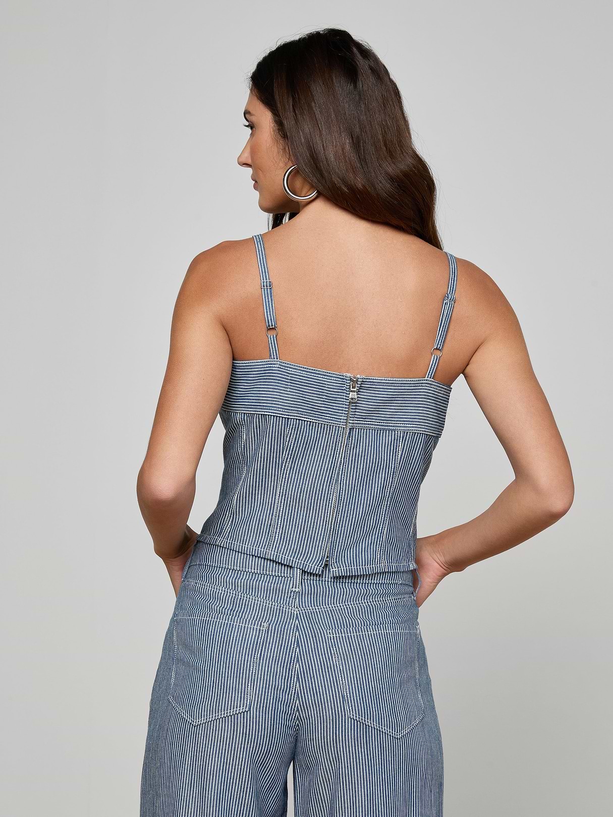 Arlin Tank in Azure Blue Stripe | L'AGENCE