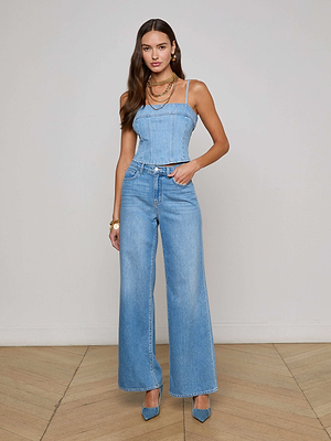 Arlin Denim Tank tank top L'AGENCE