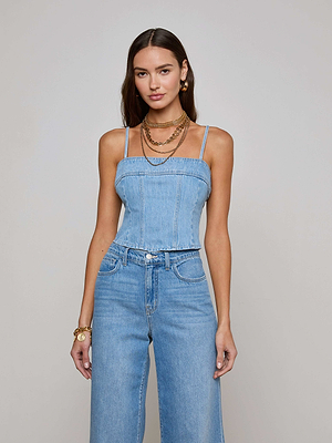 Arlin Denim Tank tank top L'AGENCE