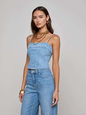 Arlin Denim Tank tank top L'AGENCE