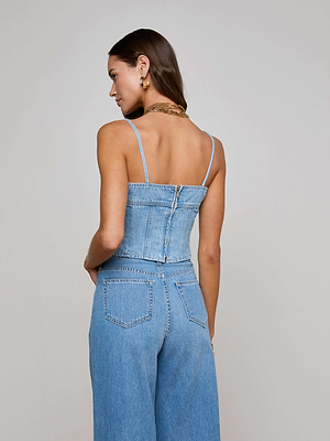 Arlin Denim Tank tank top L'AGENCE