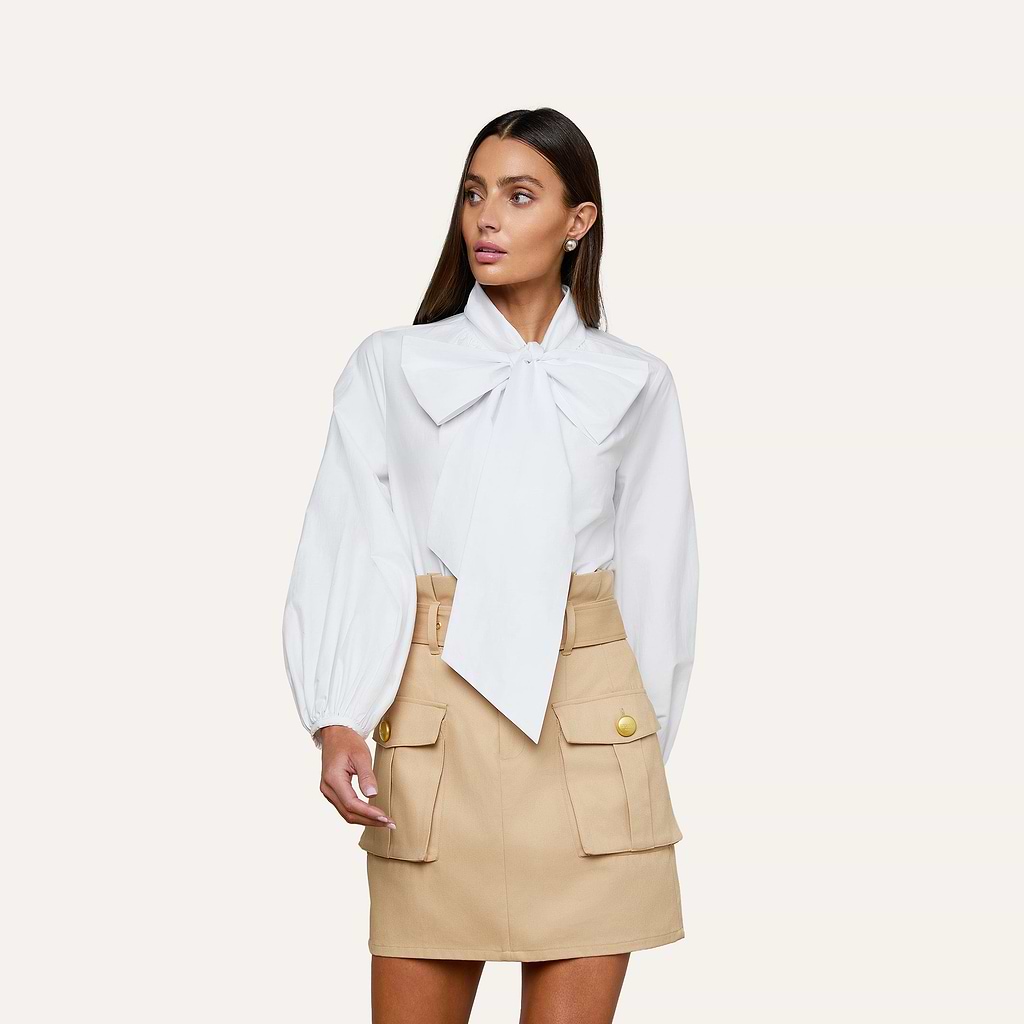 Deon Tie Neck Blouse