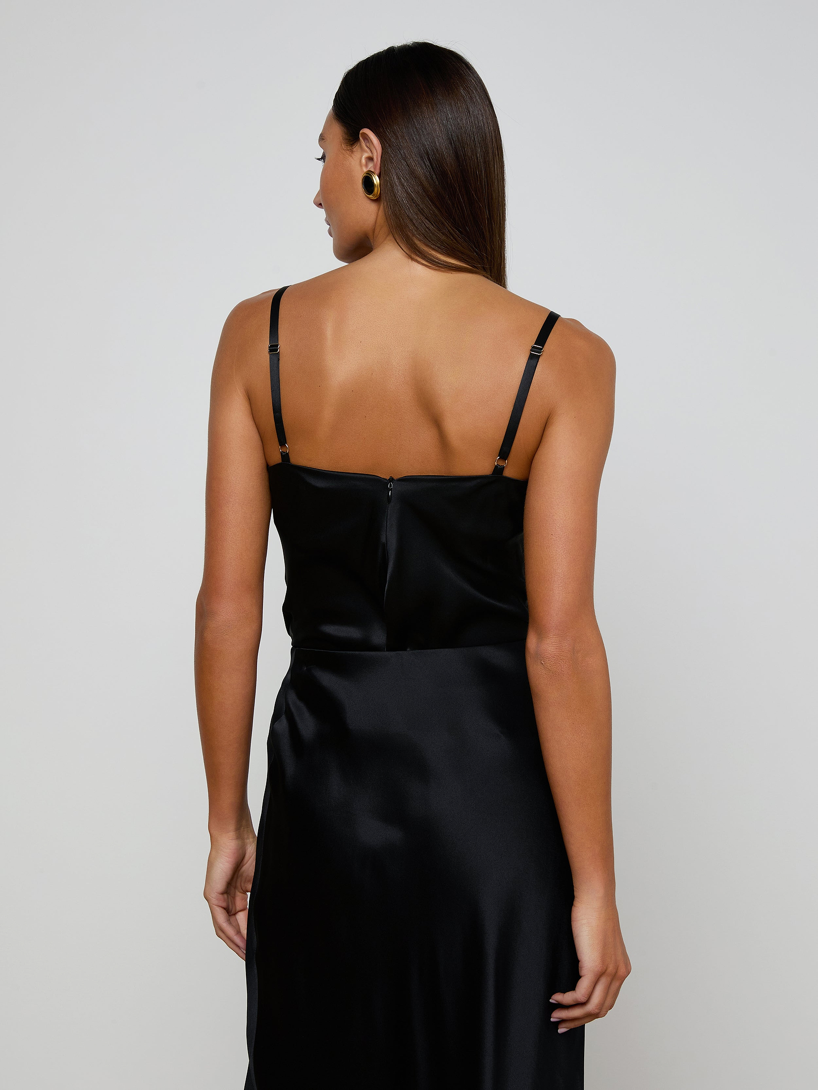 Orlina Silk Camisole in Black | L'AGENCE