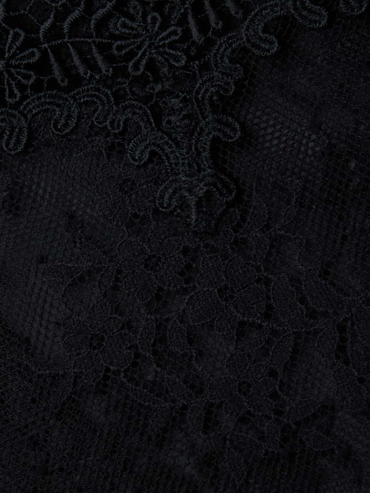 Kaelith Lace Bodysuit in Black | L'AGENCE