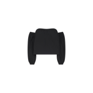 The Sarai Off-The-Shoulder Top is crafted from an organic cotton-blend and features long, voluminous sleeves with a straight neckline, showcased against a plain white background.
