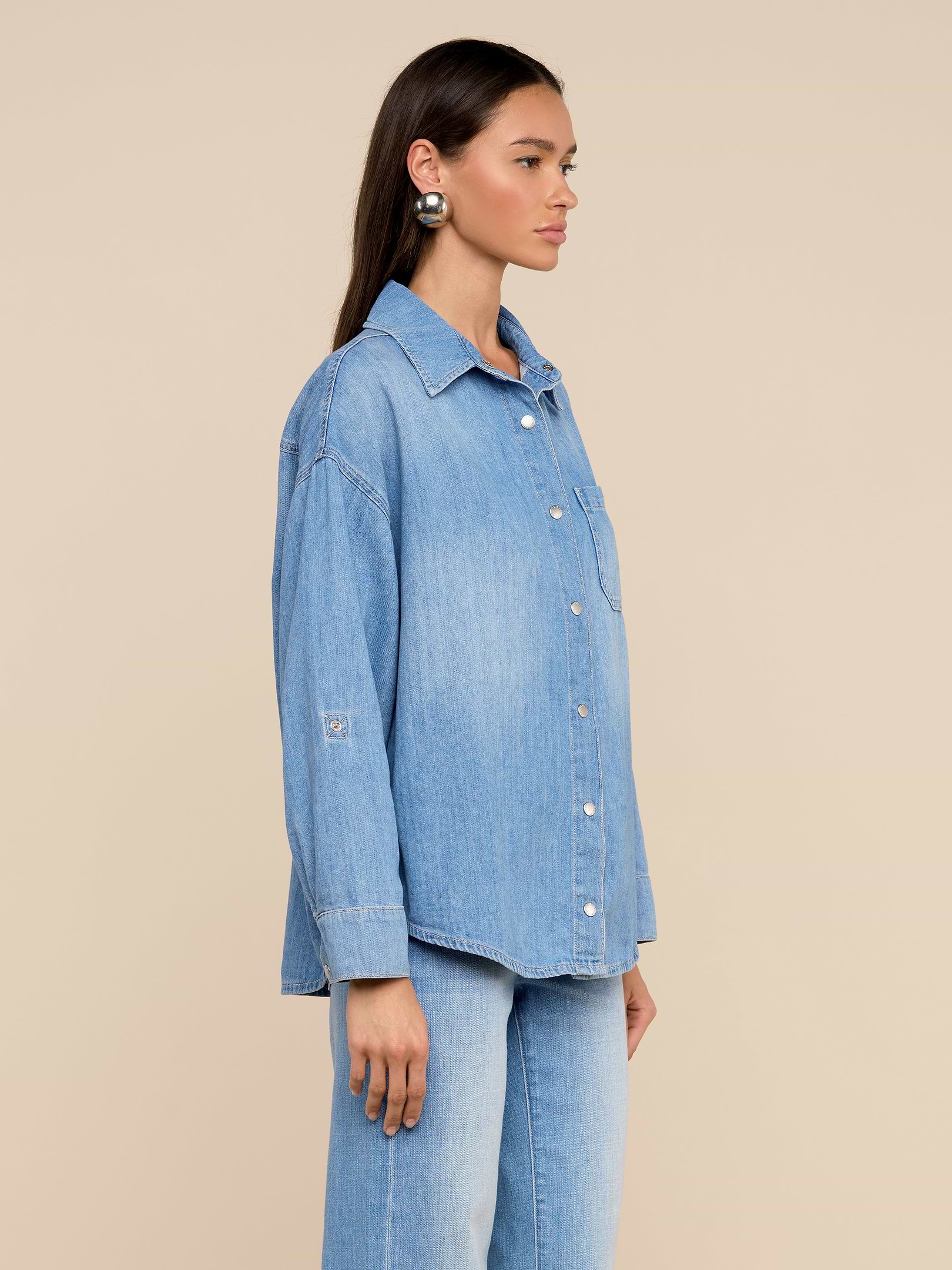 Jorah Oversized Shirt in Seattle | L'AGENCE