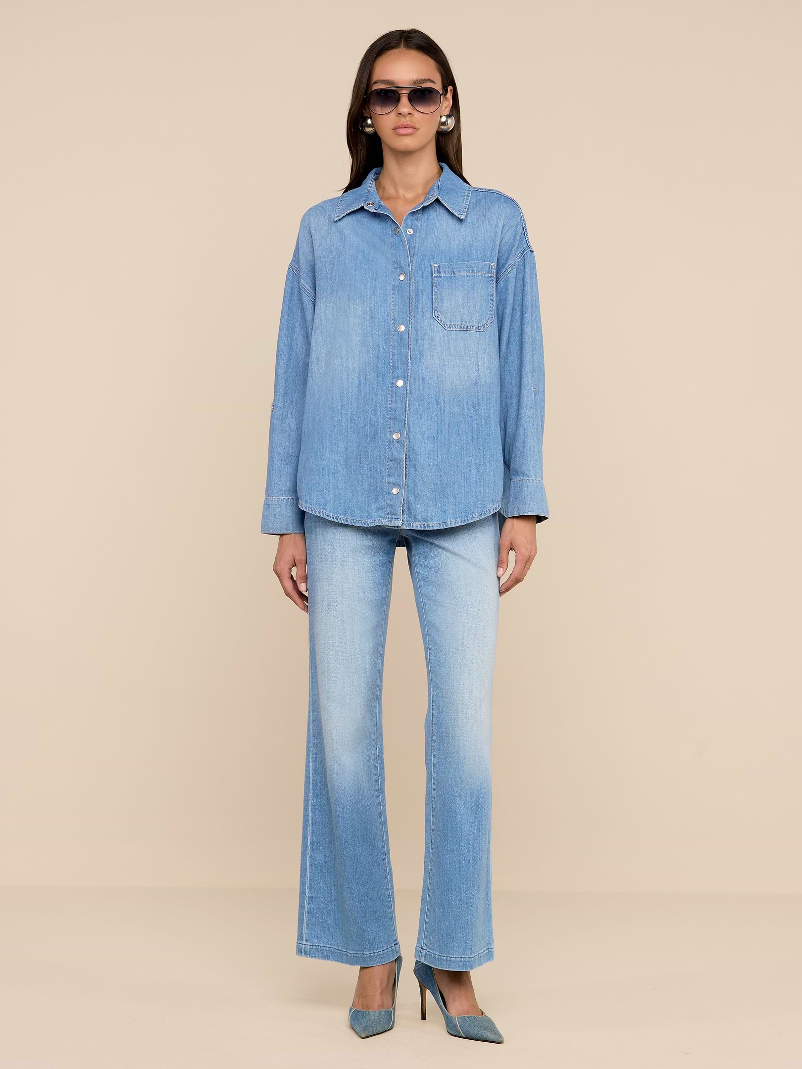 Jorah Oversized Shirt in Seattle | L'AGENCE