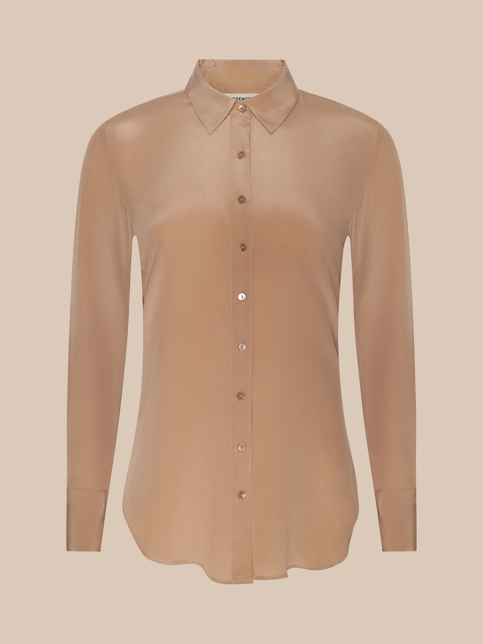 Babypale Blue satin blouse×ベージュコルセット 【公式通販】