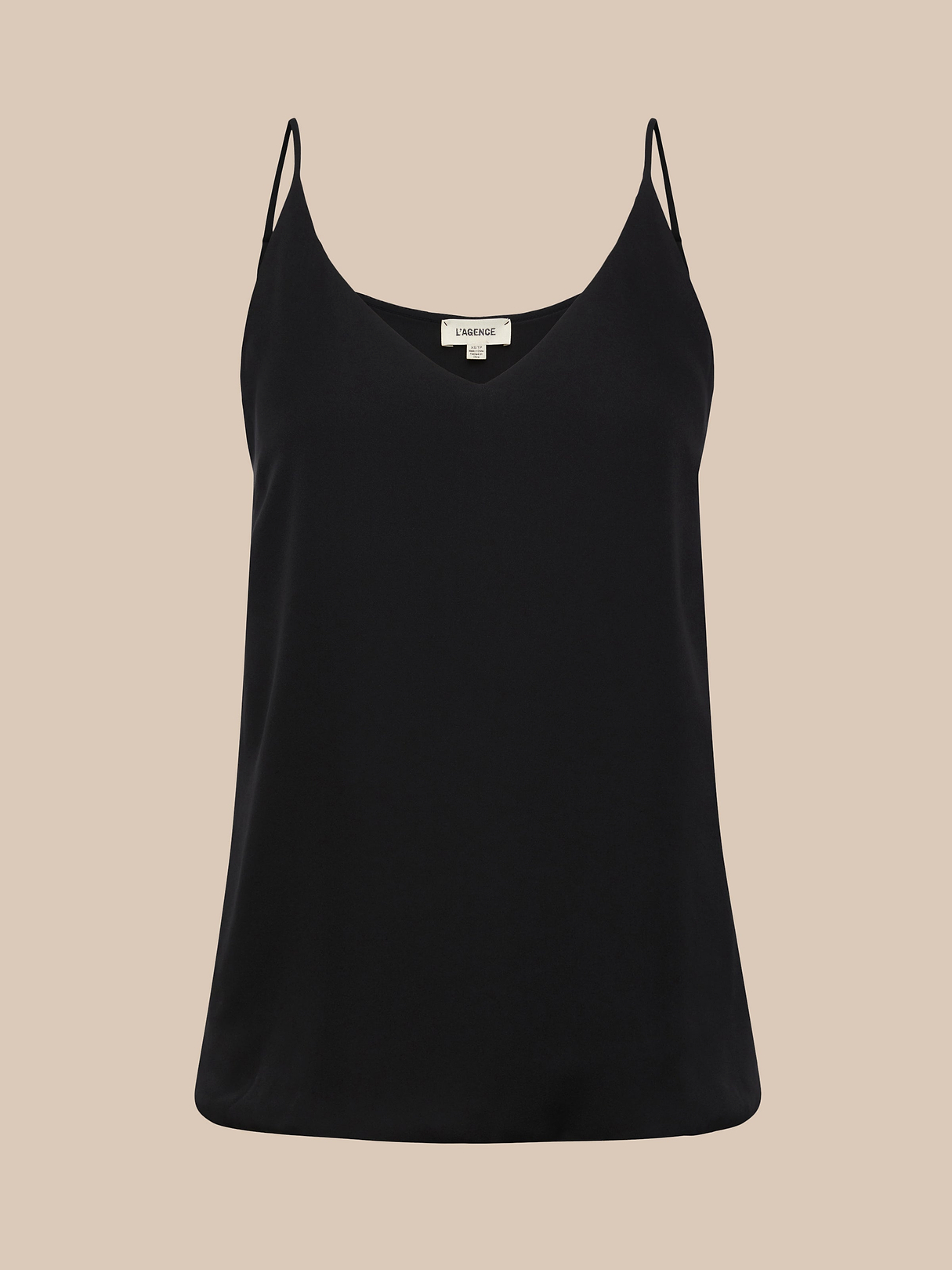 Gabriella Silk Camisole in Black | L'AGENCE