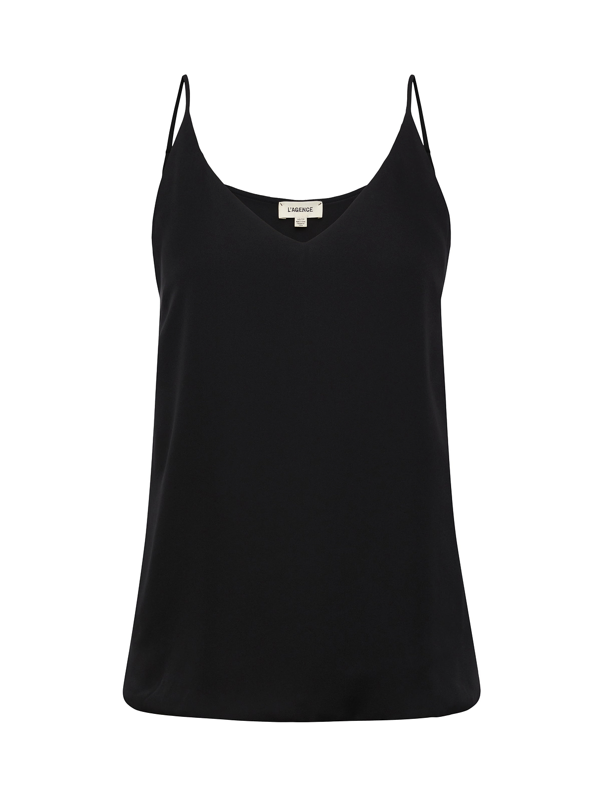 Gabriella Silk Camisole in Black | L'AGENCE