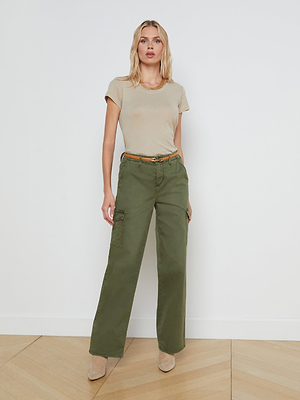 Cory Cotton Scoopneck Tee tee shirt L'AGENCE