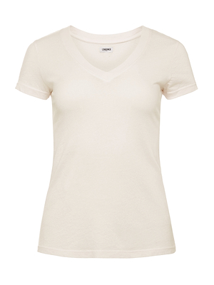 Becca Cotton V-Neck Tee tee shirt L'AGENCE   