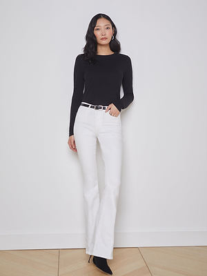 Tess Long Sleeve Tee tee shirt L'AGENCE   