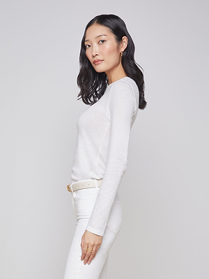 Tess Long Sleeve Tee tee shirt L'AGENCE   