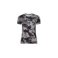 Ressi Fitted Tee featuring a short-sleeve crewneck in soft jersey with an all-over magazine collage print.