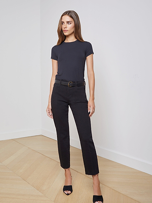 Ressi Fitted Tee tee shirt L'AGENCE   