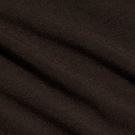 Close-up of the Lani Turtleneck in dark java brown, featuring soft, diagonal folds and a smooth texture. The material appears slightly fuzzy, suggesting warmth and comfort.
