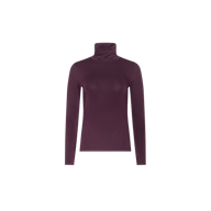 A long-sleeved, plum-colored Lani Turtleneck sweater with a slim fit is displayed on a plain white background, perfect for Fall 2026.
